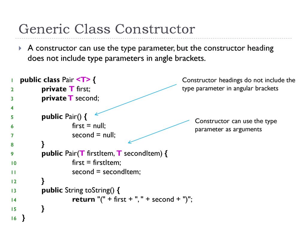 Create A Generic Constructor In Java | TEST PREPARATION